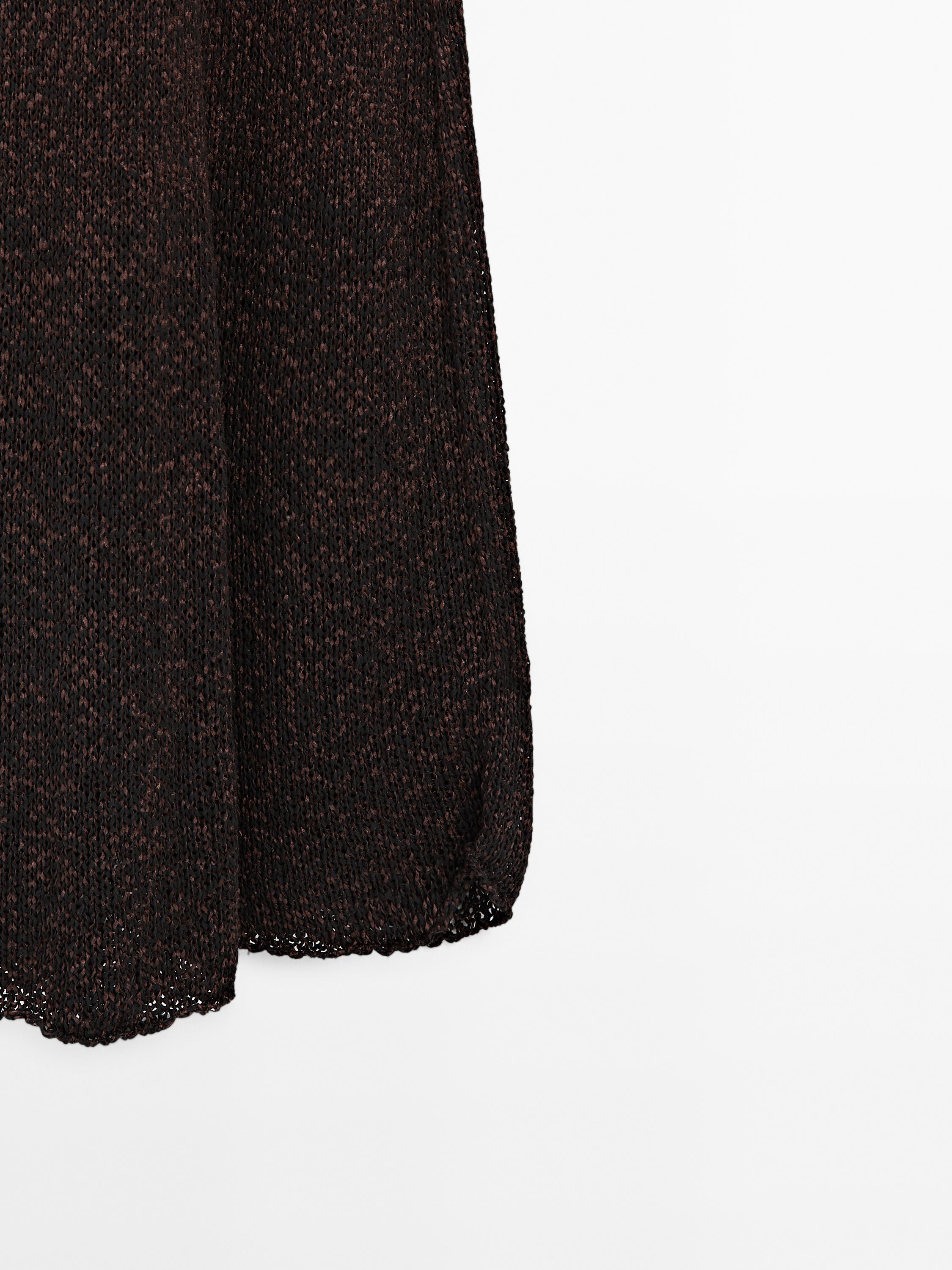 Robe longue coton en maille